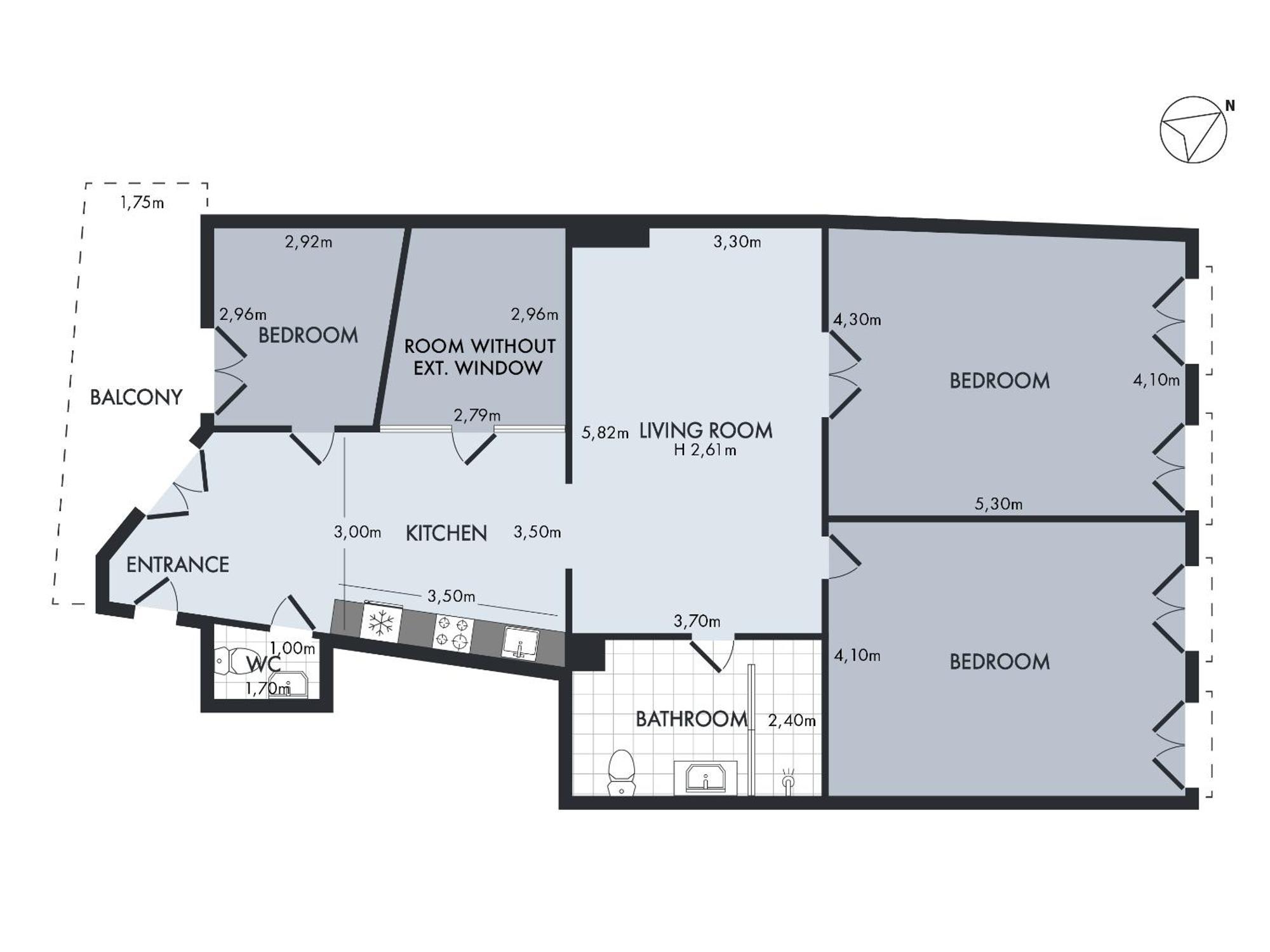 Sanders Leaves - Chic Three-Bedroom Apartment In Downtown Kopenhaga Zewnętrze zdjęcie